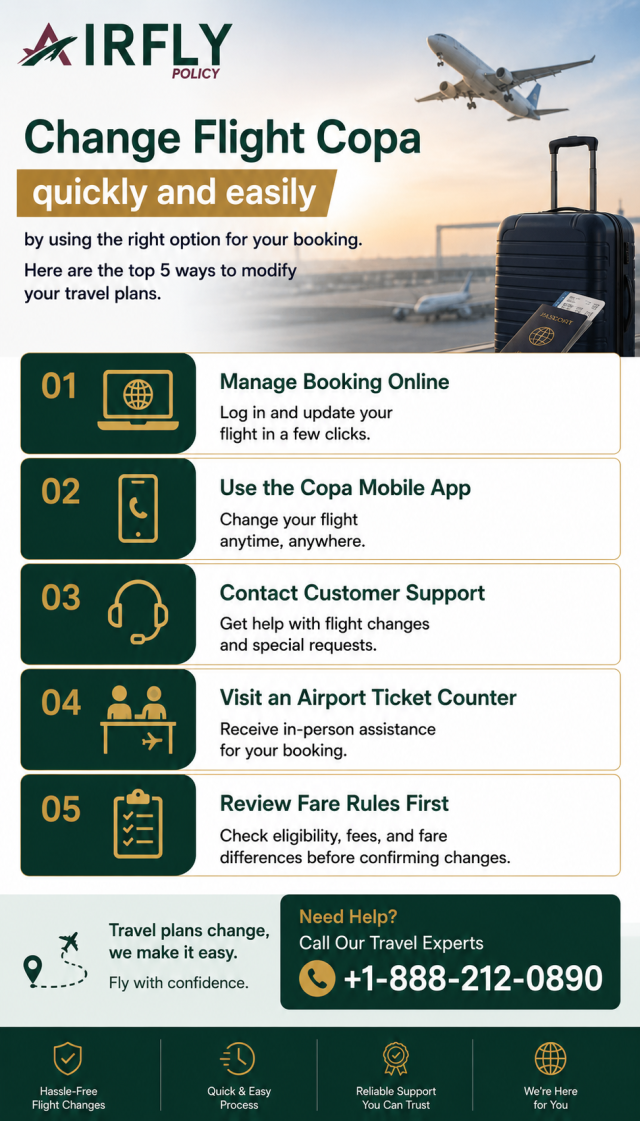 Top 5 Ways to Change Your Copa Flight Easily